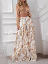 Two Piece Shirt Tops & Wide Leg Pants